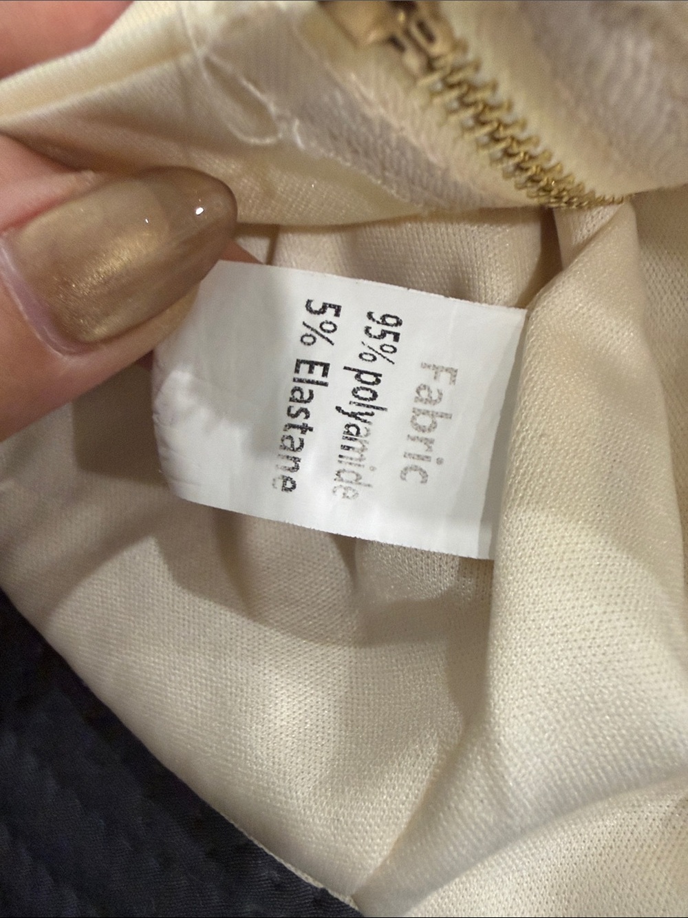 Cream Ruched Crop Tank - Picture 4 of 5